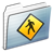 Public Folder Graphite Stripe Icon